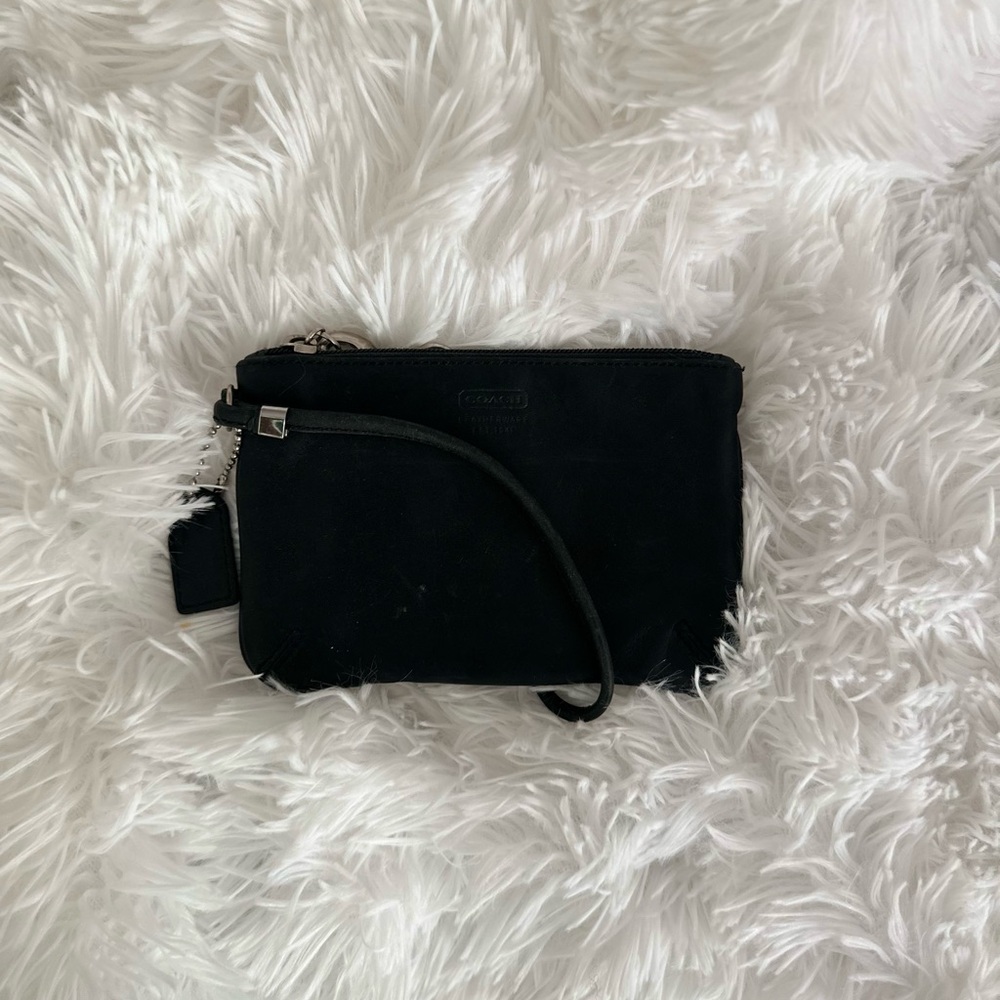 Coach Black Clutch Wristlet Minimalist Design
